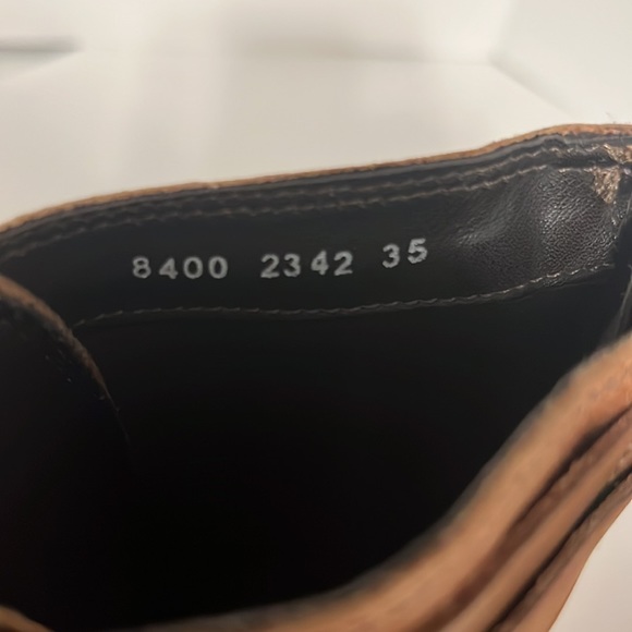 Santa Lolla Brown Leather Boots Size 6 - Picture 8 of 12